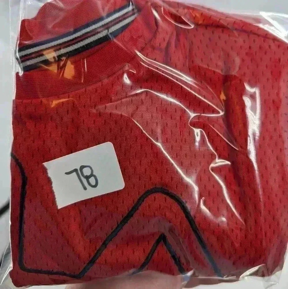 Fila boys size small red mesh throwback jersey style short sleeve shirt - Picture 2 of 9